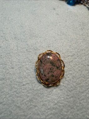 Sorrento Natural Rhodite Brooch/Pendant 12k GF